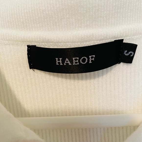 Cream Ribbed Knit Sleeveless Crop Top Bodycon Midi Skirt Set - Picture 4 of 10